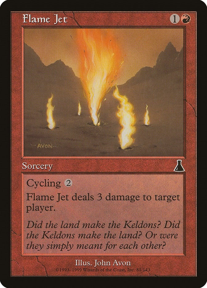 Image for Flame Jet (Urza's Destiny) (81) - Magic: The Gathering