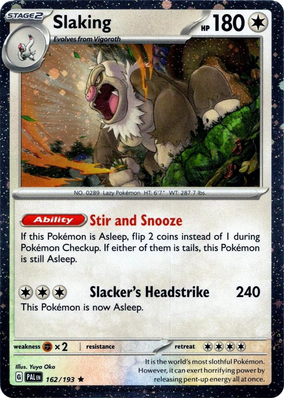 Image for Slaking (Cosmos Holo) (Miscellaneous Cards & Products) (162/193) - Pokemon