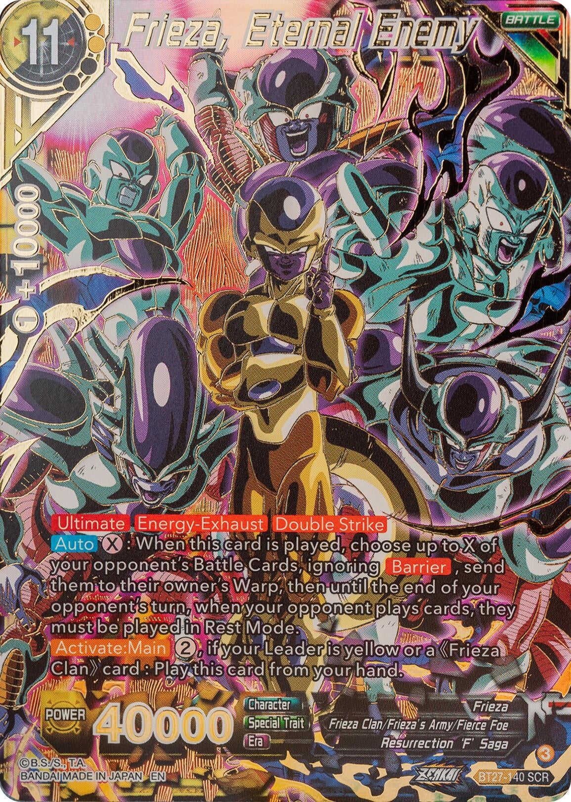 Image for Frieza, Eternal Enemy (History of Z) (BT27-140) - Dragon Ball Super: Masters