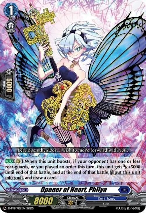 Image for Opener of Heart, Philya (D Promo Cards) (D-PR/722EN) - Cardfight Vanguard