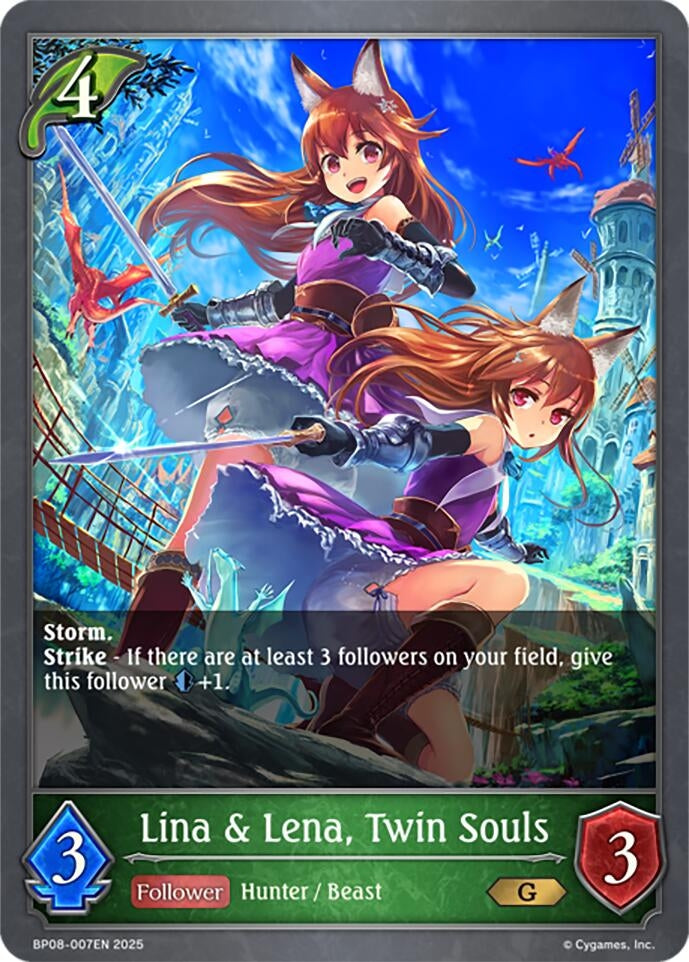 Image for Lina & Lena, Twin Souls (BP08: Alterchaotica) (BP08-007EN) - Shadowverse: Evolve