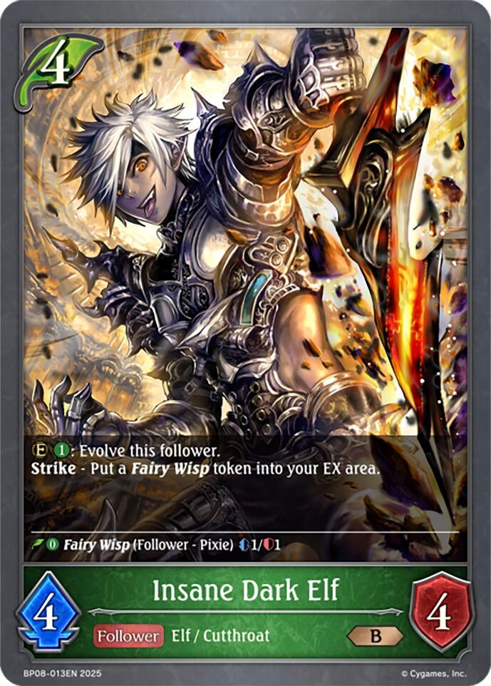 Image for Insane Dark Elf (BP08: Alterchaotica) (BP08-013EN) - Shadowverse: Evolve