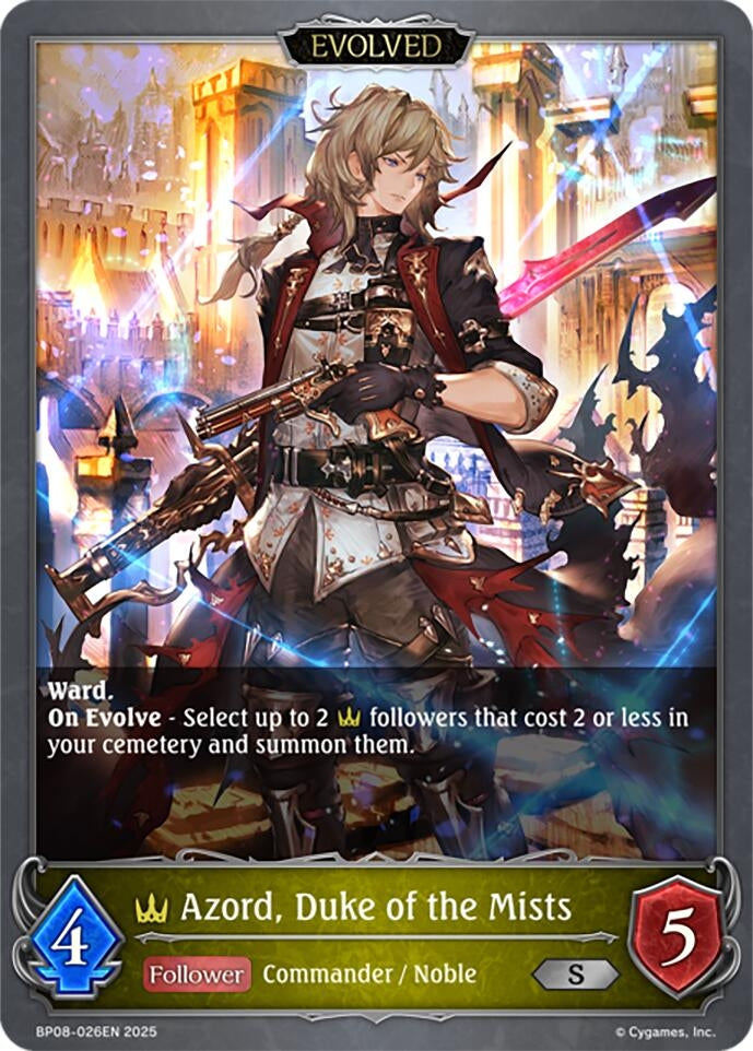 Image for Azord, Duke of the Mists (Evolved) (BP08: Alterchaotica) (BP08-026EN) - Shadowverse: Evolve