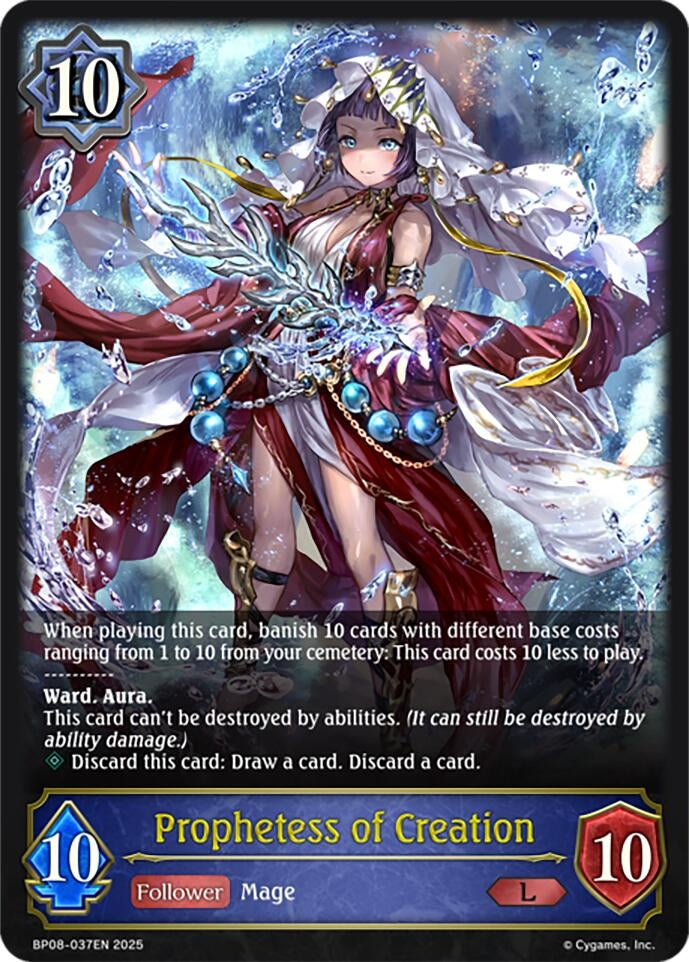 Image for Prophetess of Creation (BP08: Alterchaotica) (BP08-037EN) - Shadowverse: Evolve
