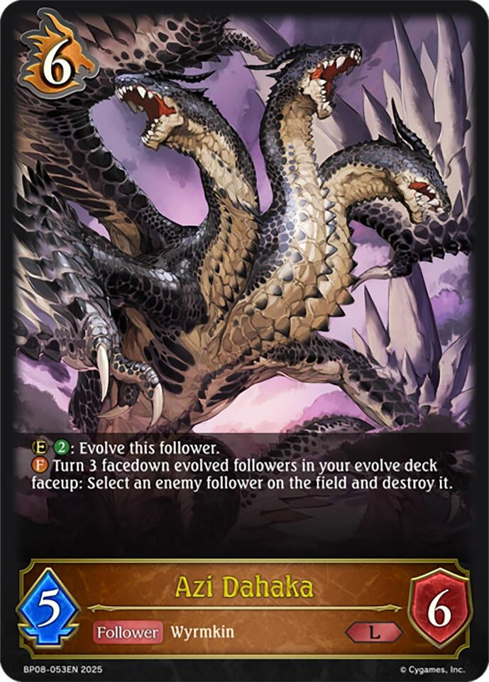 Image for Azi Dahaka (BP08: Alterchaotica) (BP08-053EN) - Shadowverse: Evolve
