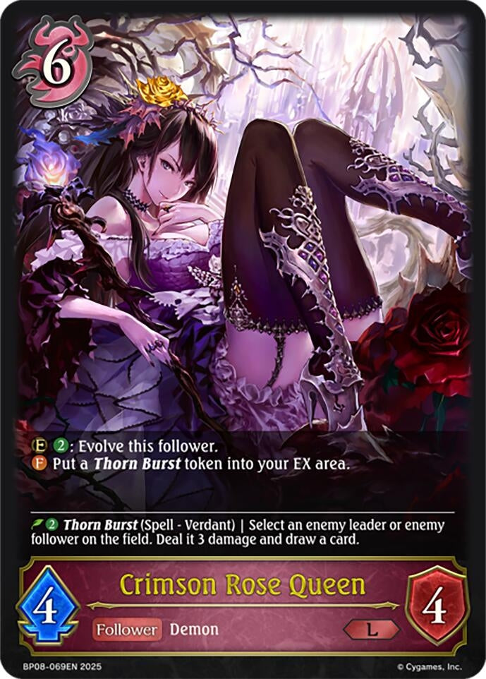 Image for Crimson Rose Queen (BP08: Alterchaotica) (BP08-069EN) - Shadowverse: Evolve