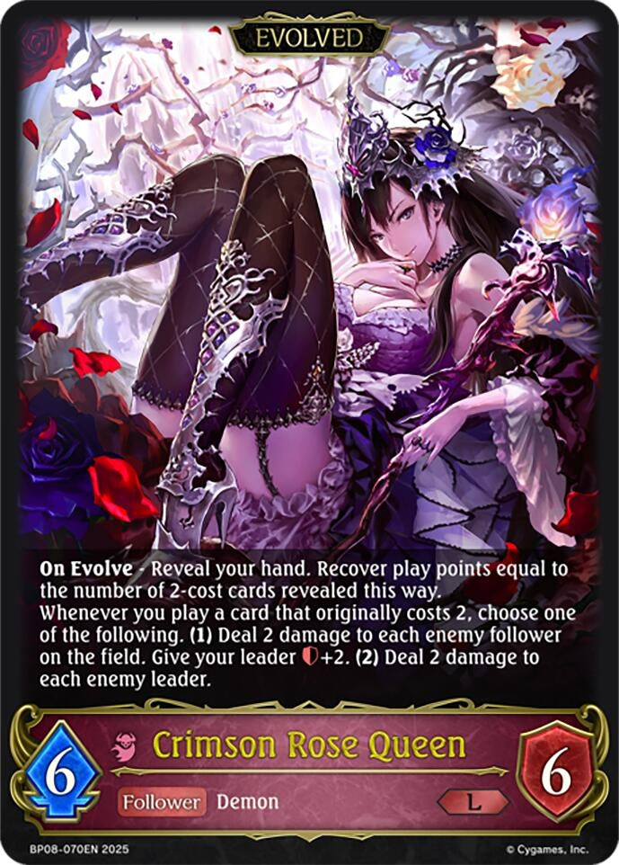 Image for Crimson Rose Queen (Evolved) (BP08: Alterchaotica) (BP08-070EN) - Shadowverse: Evolve