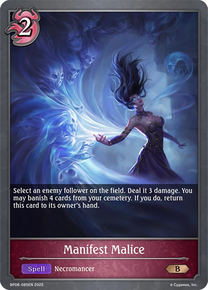 Image for Manifest Malice (BP08: Alterchaotica) (BP08-085EN) - Shadowverse: Evolve