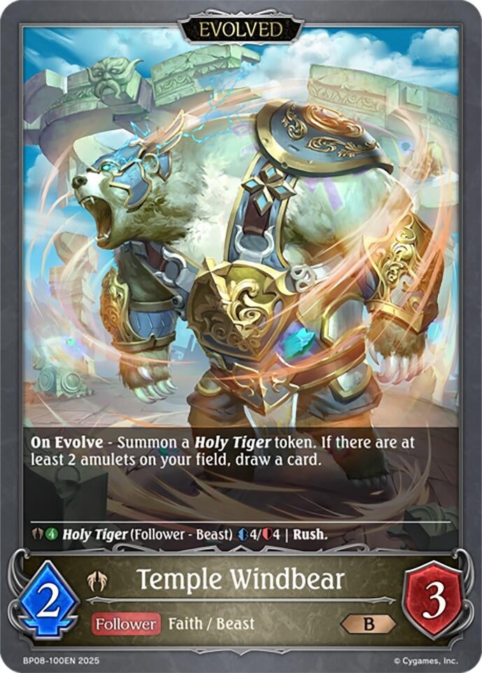Image for Temple Windbear (Evolved) (BP08: Alterchaotica) (BP08-100EN) - Shadowverse: Evolve