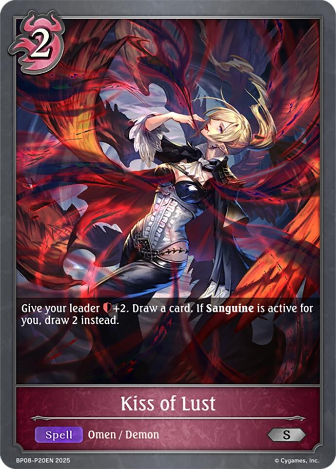 Image for Kiss of Lust - P20EN (Foil) (BP08: Alterchaotica) (BP08-P20EN) - Shadowverse: Evolve