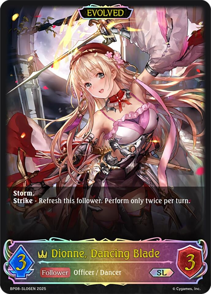 Image for Dionne, Dancing Blade (Evolved) (SL) (BP08: Alterchaotica) (BP08-SL06EN) - Shadowverse: Evolve