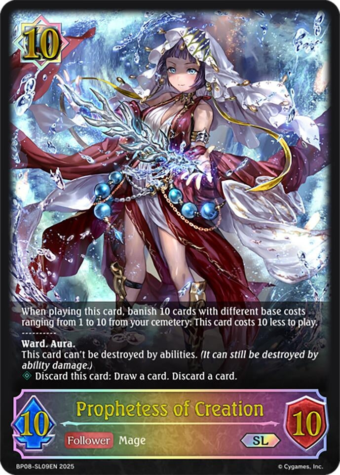 Image for Prophetess of Creation (SL) (BP08: Alterchaotica) (BP08-SL09EN) - Shadowverse: Evolve