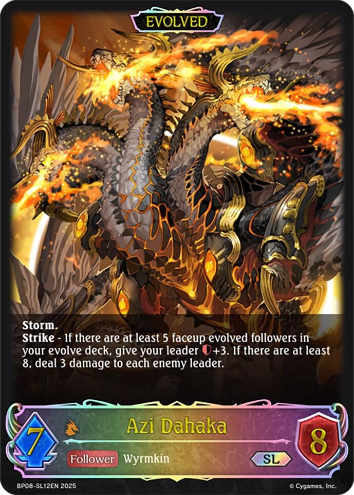 Image for Azi Dahaka (Evolved) (SL) (BP08: Alterchaotica) (BP08-SL12EN) - Shadowverse: Evolve