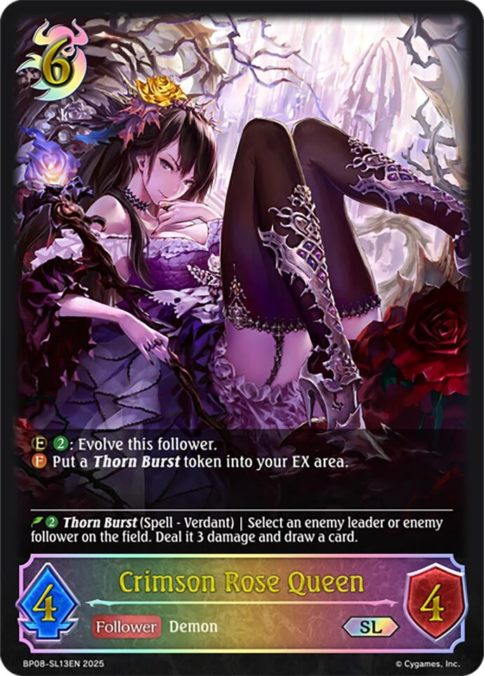 Image for Crimson Rose Queen (SL) (BP08: Alterchaotica) (BP08-SL13EN) - Shadowverse: Evolve