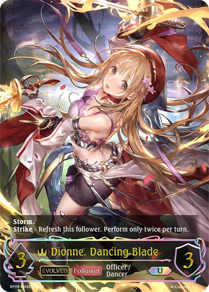 Image for Dionne, Dancing Blade (Evolved) (U) (BP08: Alterchaotica) (BP08-U02EN) - Shadowverse: Evolve