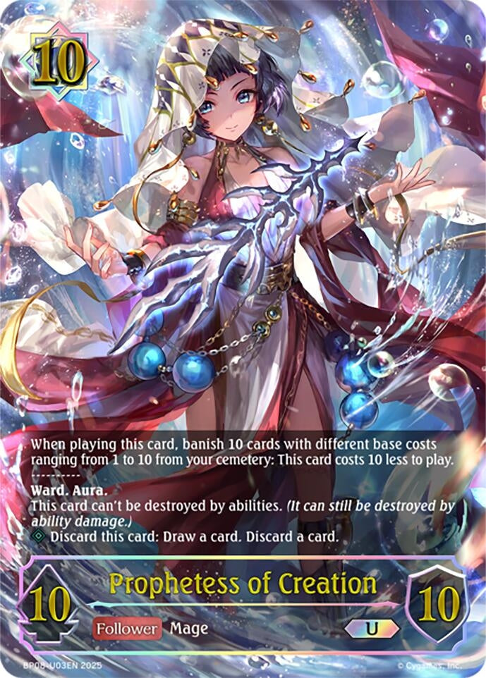 Image for Prophetess of Creation (U) (BP08: Alterchaotica) (BP08-U03EN) - Shadowverse: Evolve