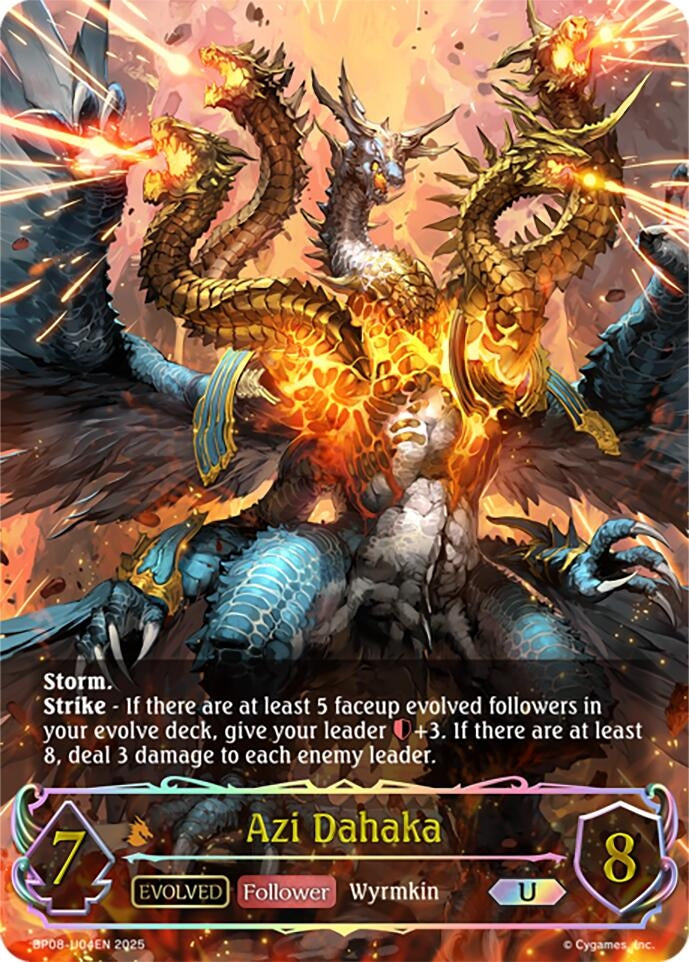 Image for Azi Dahaka (Evolved) (U) (BP08: Alterchaotica) (BP08-U04EN) - Shadowverse: Evolve