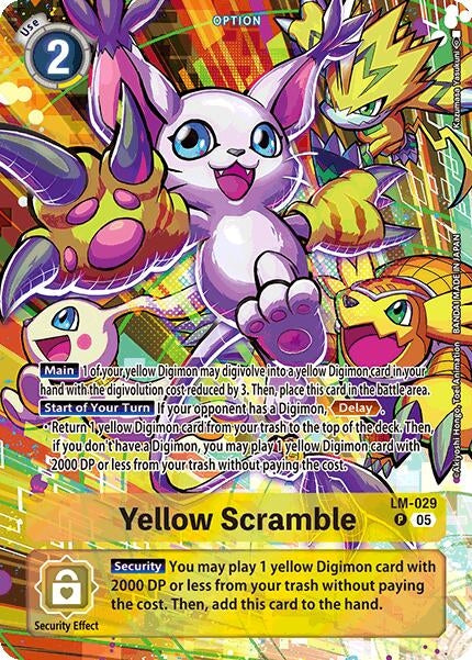 Image for Yellow Scramble (Alternate Art) (ST-20) (LM-029 P) - Digimon Card Game