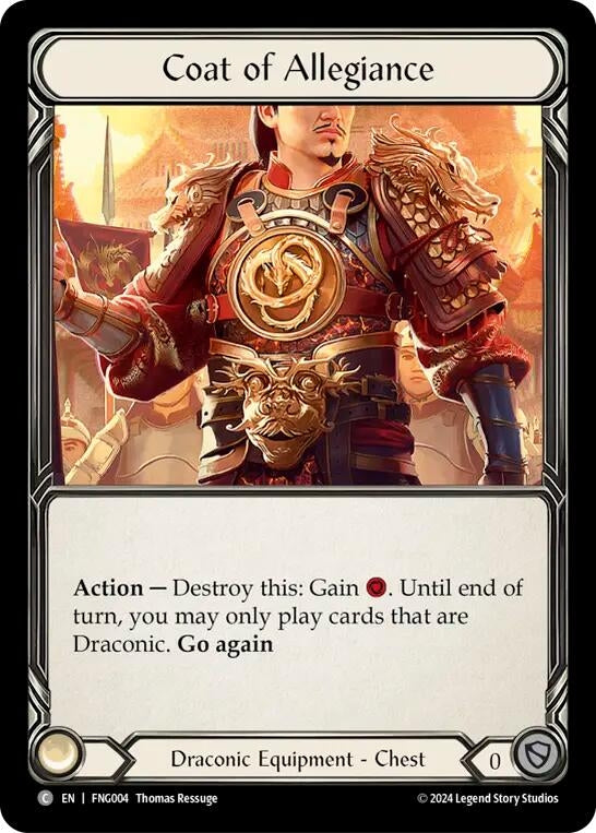 Image for Coat of Allegiance (Blitz Deck: The Hunted - Fang) (FNG004) - Flesh and Blood TCG