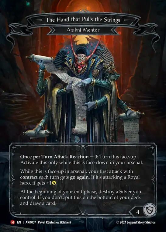 Image for The Hand that Pulls the Strings (Blitz Deck: The Hunted - Arakni) (ARK007) - Flesh and Blood TCG