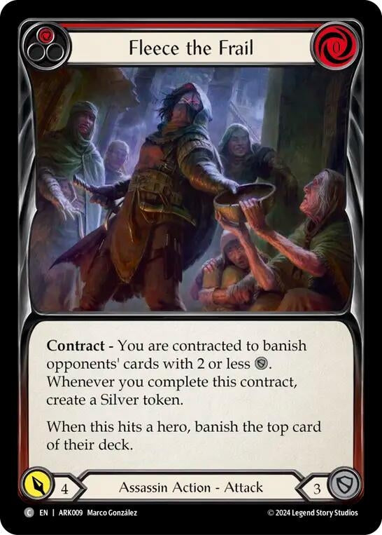 Image for Fleece the Frail (Red) (Blitz Deck: The Hunted - Arakni) (ARK009) - Flesh and Blood TCG