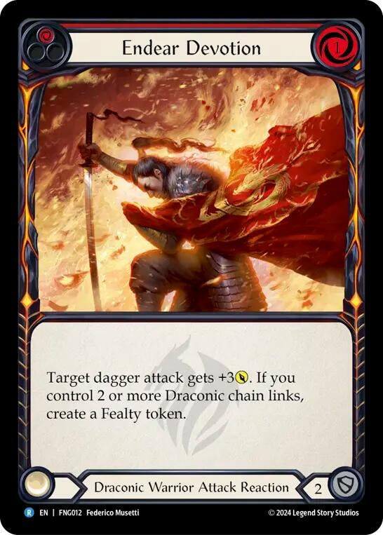 Image for Endear Devotion (Red) (Blitz Deck: The Hunted - Fang) (FNG012) - Flesh and Blood TCG