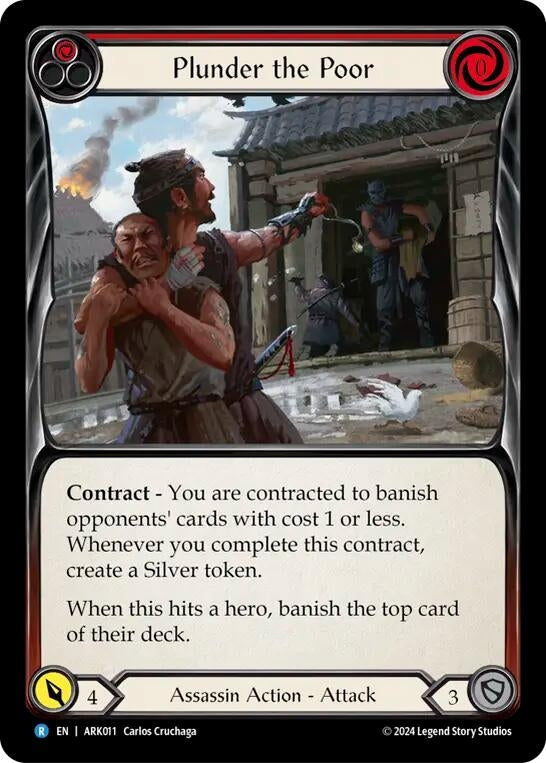 Image for Plunder the Poor (Red) (Blitz Deck: The Hunted - Arakni) (ARK011) - Flesh and Blood TCG
