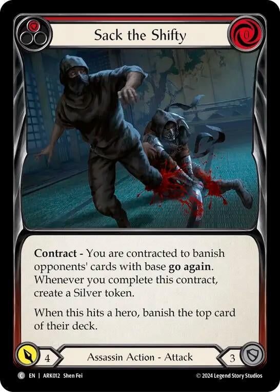 Image for Sack the Shifty (Red) (Blitz Deck: The Hunted - Arakni) (ARK012) - Flesh and Blood TCG