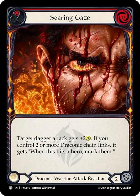 Image for Searing Gaze (Red) (Blitz Deck: The Hunted - Fang) (FNG016) - Flesh and Blood TCG