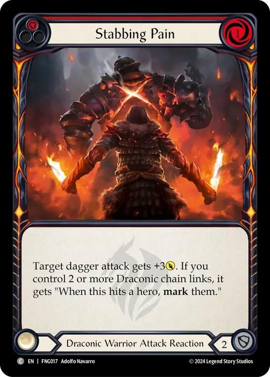 Image for Stabbing Pain (Red) (Blitz Deck: The Hunted - Fang) (FNG017) - Flesh and Blood TCG