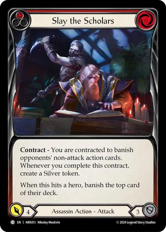 Image for Slay the Scholars (Red) (Blitz Deck: The Hunted - Arakni) (ARK013) - Flesh and Blood TCG