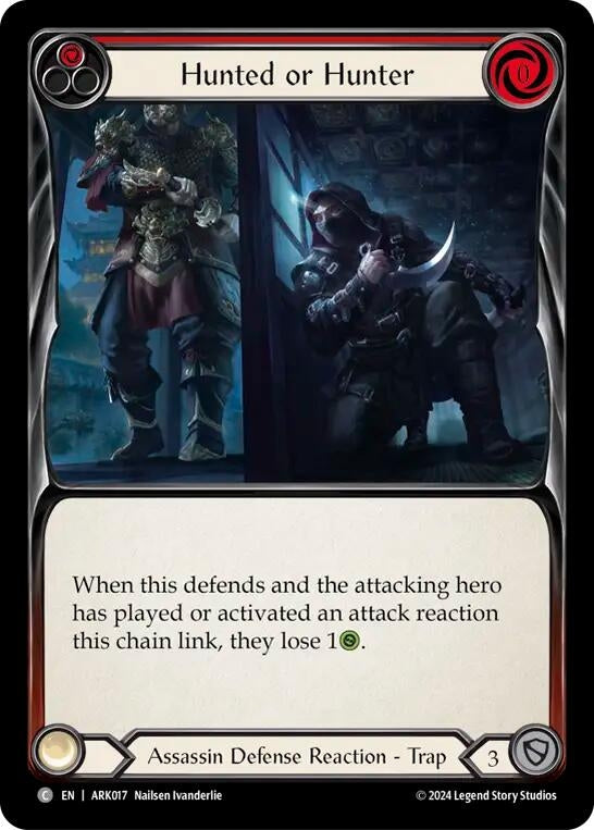 Image for Hunted or Hunter (Red) (Blitz Deck: The Hunted - Arakni) (ARK017) - Flesh and Blood TCG