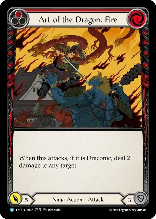 Image for Art of the Dragon: Fire (Blitz Deck: The Hunted - Cindra) (CIN007) - Flesh and Blood TCG