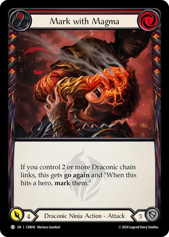 Image for Mark with Magma (Red) (Blitz Deck: The Hunted - Cindra) (CIN016) - Flesh and Blood TCG