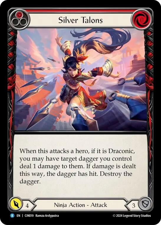 Image for Silver Talons (Red) (Blitz Deck: The Hunted - Cindra) (CIN019) - Flesh and Blood TCG