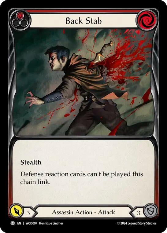 Image for Back Stab (Red) (Blitz Deck: The Hunted - Arakni, Web of Deceit) (WOD007) - Flesh and Blood TCG