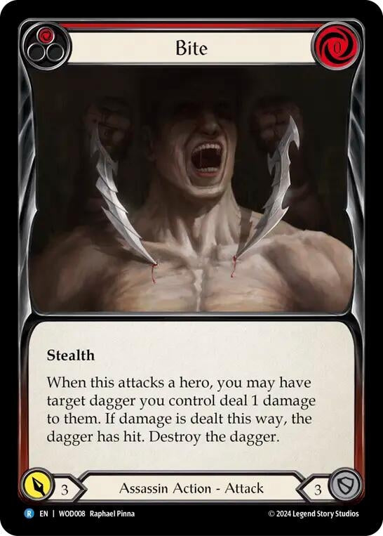 Image for Bite (Red) (Blitz Deck: The Hunted - Arakni, Web of Deceit) (WOD008) - Flesh and Blood TCG