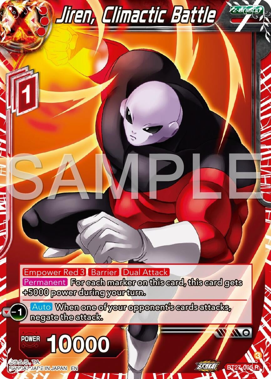 Image for Jiren, Climactic Battle (History of Z) (BT27-005) - Dragon Ball Super: Masters