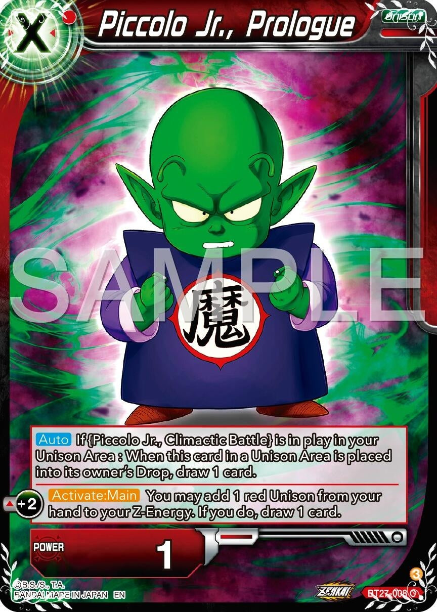 Image for Piccolo Jr., Prologue (History of Z) (BT27-008) - Dragon Ball Super: Masters