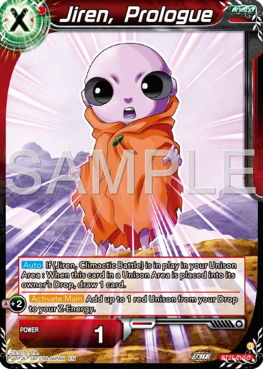 Image for Jiren, Prologue (History of Z) (BT27-010) - Dragon Ball Super: Masters