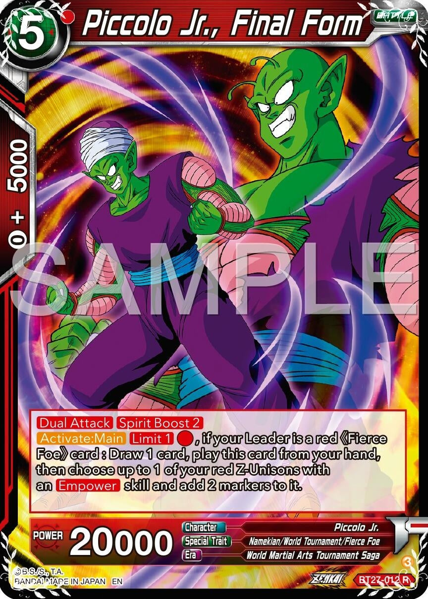 Image for Piccolo Jr., Final Form (History of Z) (BT27-012) - Dragon Ball Super: Masters
