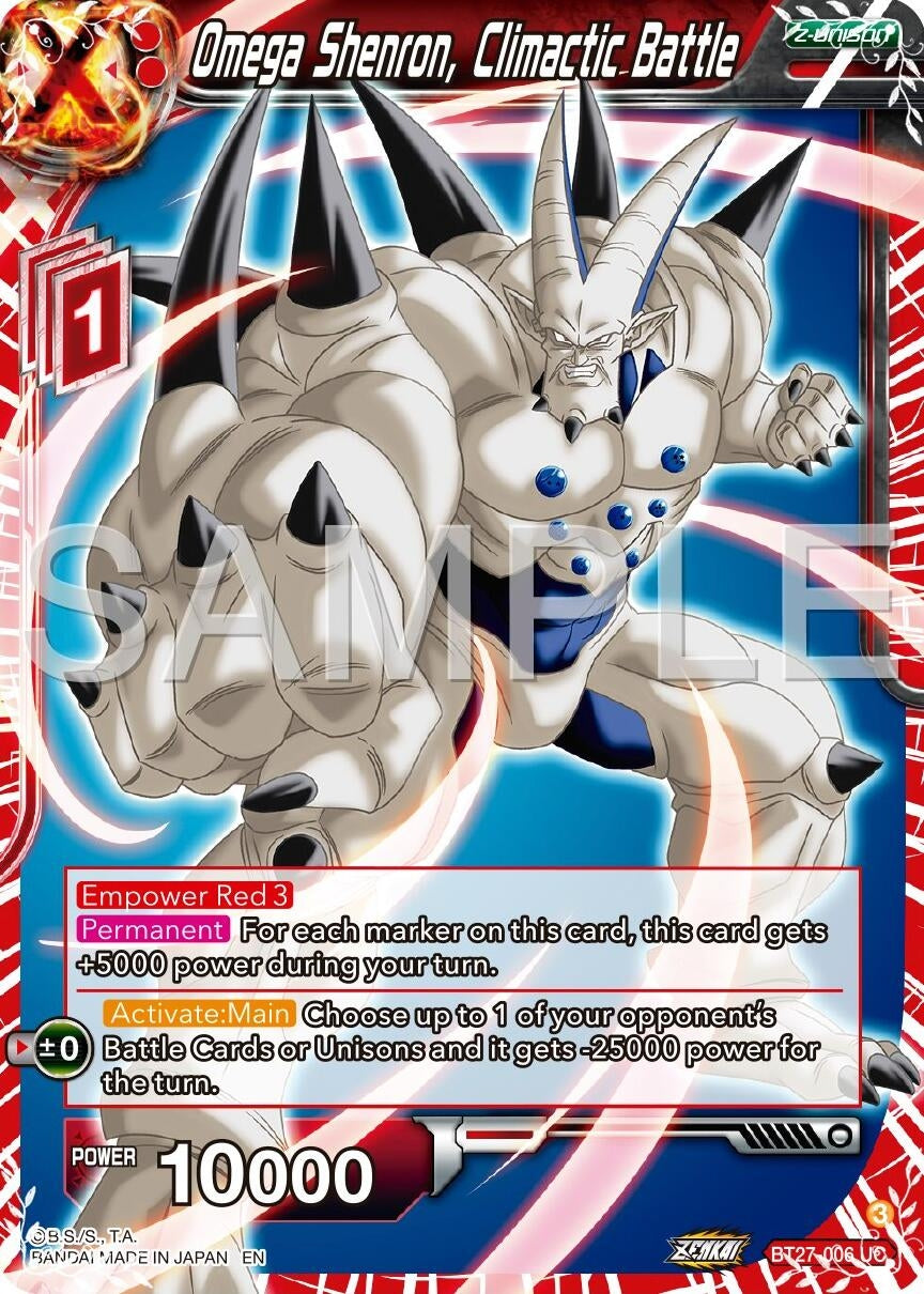 Image for Omega Shenron, Climactic Battle (History of Z) (BT27-006) - Dragon Ball Super: Masters