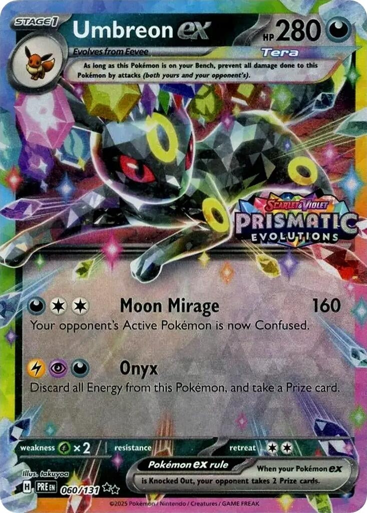 Image for Umbreon ex - 060/131 (Prismatic Evolutions Stamp) (Miscellaneous Cards & Products) (060/131) - Pokemon