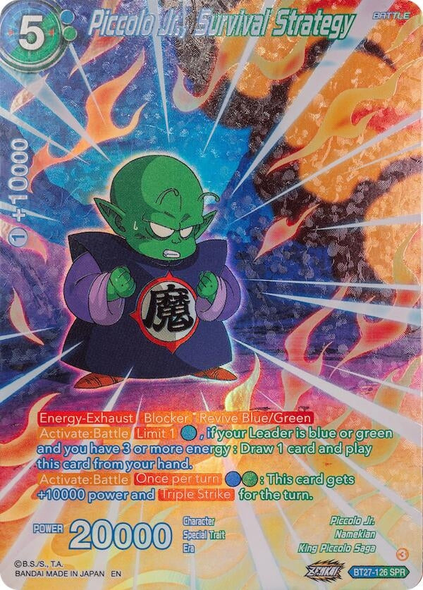 Image for Piccolo Jr., Survival Strategy (SPR) (History of Z) (BT27-126) - Dragon Ball Super: Masters