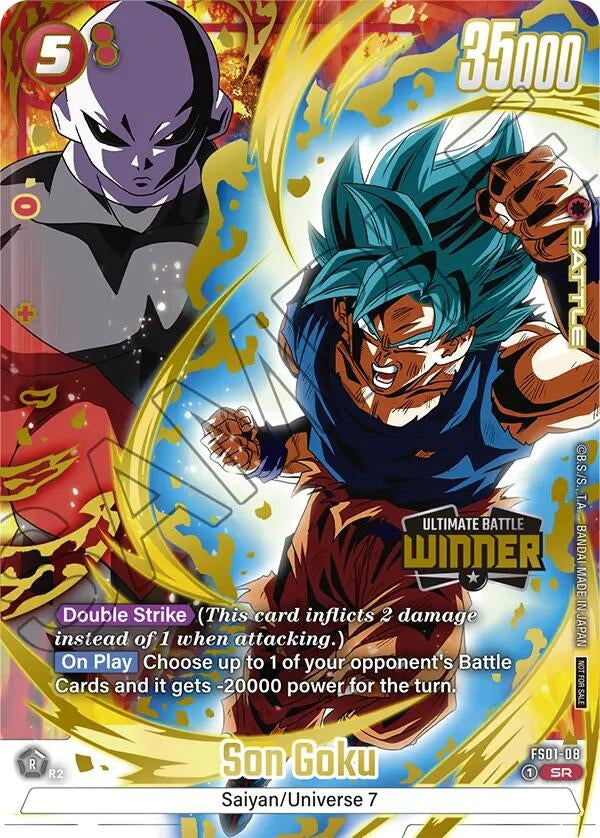 Image for Son Goku - FS01-08 (Ultimate Battle Winner) (Tournament and Championship Promos) (FS01-08) - Dragon Ball Super: Fusion World