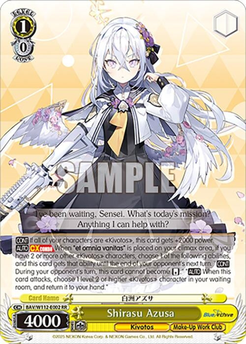 Image for Shirasu Azusa (Blue Archive) (BAV/W112-E002 RR) - Weiss Schwarz
