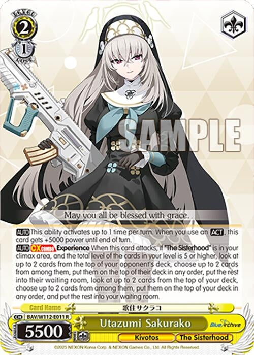 Image for Utazumi Sakurako (Blue Archive) (BAV/W112-E011 R) - Weiss Schwarz