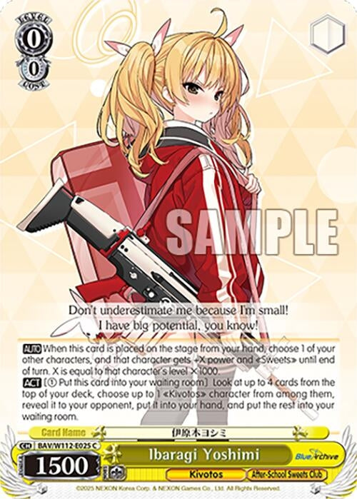 Image for Ibaragi Yoshimi (Blue Archive) (BAV/W112-E025 C) - Weiss Schwarz
