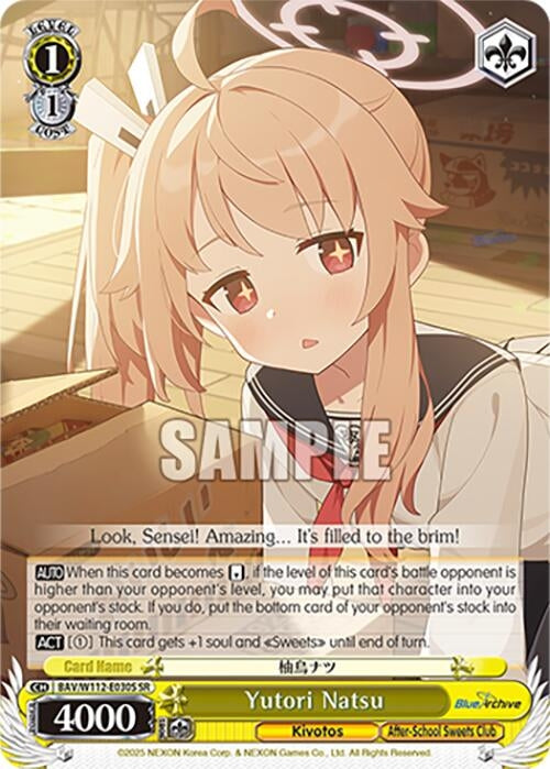 Image for Yutori Natsu (SR) (Blue Archive) (BAV/W112-E030S SR) - Weiss Schwarz
