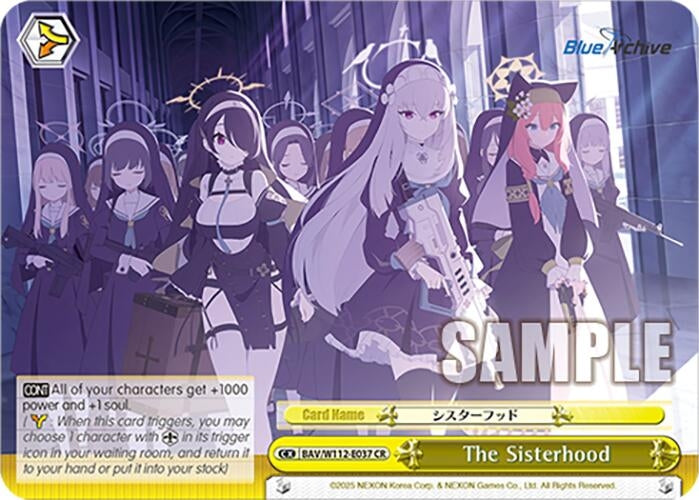 Image for The Sisterhood (Blue Archive) (BAV/W112-E037 CR) - Weiss Schwarz